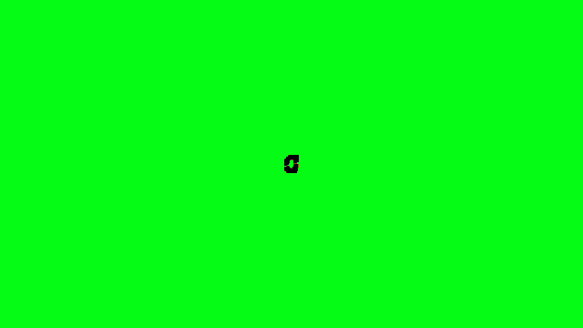 a black letter d is on a green background
