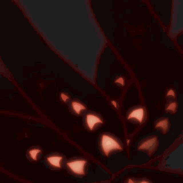 a drawing of a dog 's skull with a red background