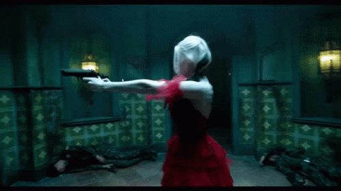 Harley Quinn The Suicide Squad GIF - Harley Quinn The Suicide Squad Gun Rotation GIFs