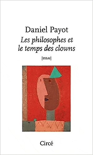 a book cover with a painting of a clown on it .