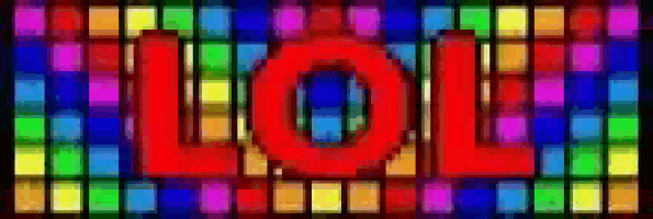 a colorful background with the word lol in the center