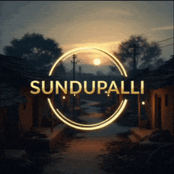 a picture of a sunset with the words sundupalli