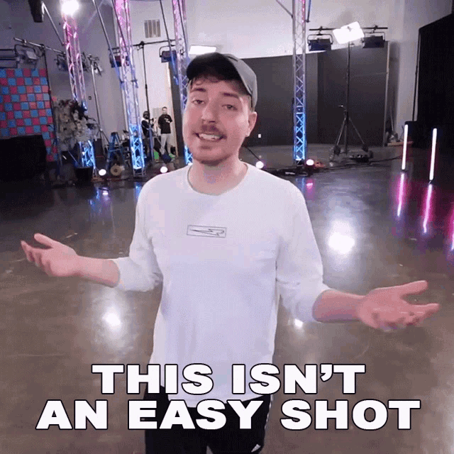 This Isnt An Easy Shot Jimmy Donaldson GIF - This Isnt An Easy Shot Jimmy Donaldson Mrbeast GIFs