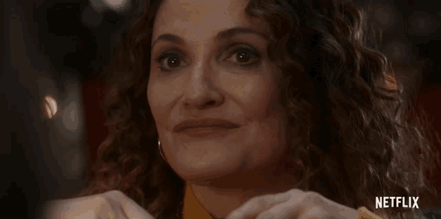a woman with curly hair says in your previous life on netflix