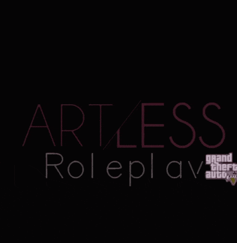 a black background with the words artless roleplay written on it