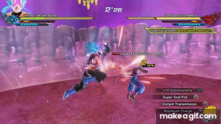 a video game is being played on a computer and a person is fighting another person .