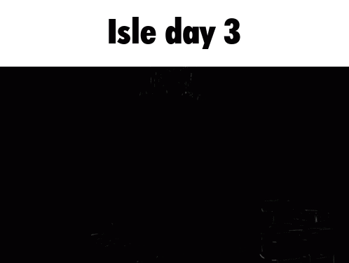a poster for isle day 3 shows a pair of eyes in the dark