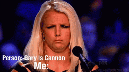 Gary Is Cannon Britney Spears Nope GIF - Gary Is Cannon Britney Spears Nope GIFs