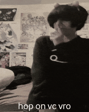 a person wearing a black shirt with the word hop on on it
