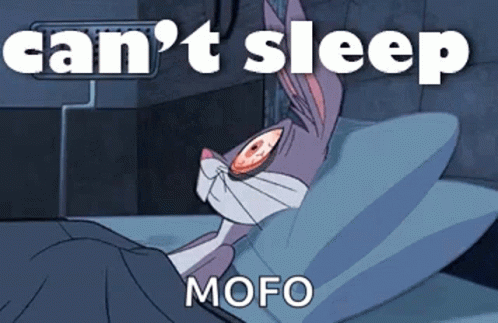 Cant Sleep Bugs Bunny GIF - Cant Sleep Bugs Bunny Insomnia Attacks GIFs