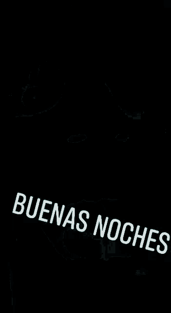 a picture of a scary face with the words buenas noches written on it