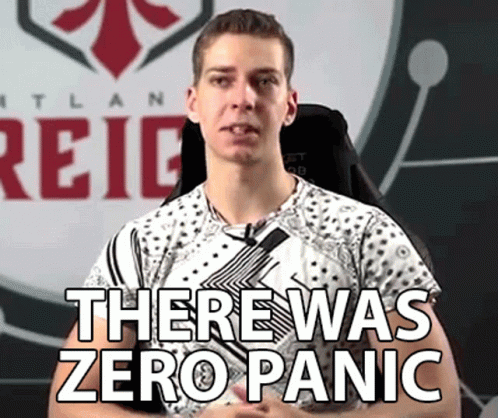 There Was Zero Panic None GIF - There Was Zero Panic None Zero GIFs