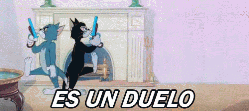 Es Un Duelo GIF - Tom Y Jerry Es Un Duelo GIFs