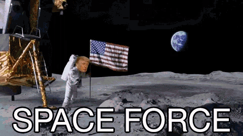 Space Force Donald Trump GIF - Space Force Donald Trump Astronaut GIFs