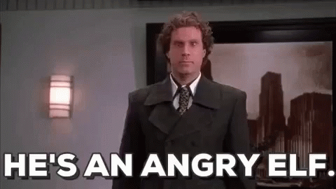 Hes An Angry Elf Buddy The Elf GIF - Hes An Angry Elf Buddy The Elf Will Ferrell GIFs