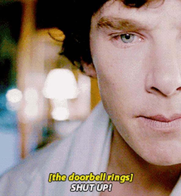 Shut Up Sherlock GIF - Shut Up Sherlock Benedict Cumberbatch GIFs