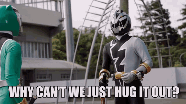 Power Rangers Dino Fury GIF - Power Rangers Dino Fury Hug GIFs