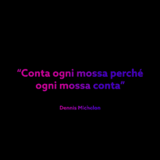 a quote by dennis michelon is displayed on a dark background