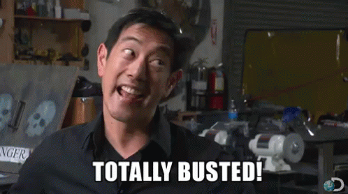 Totally Busted - Myth Busters GIF - Myth Busters Grant Imahara Totally Busted GIFs