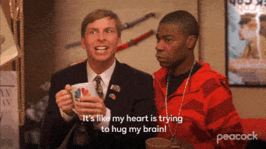 It'S Like My Heart Is Trying To Hug My Brain Kenneth Parcell GIF - It'S Like My Heart Is Trying To Hug My Brain Kenneth Parcell Tracy Jordan GIFs