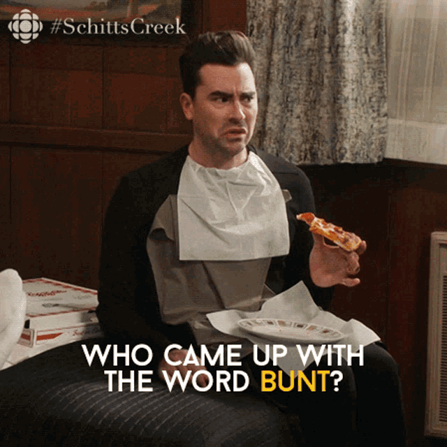 The Word Bunt Sounds Like Something Youd Need To See A Surgeon David Rose GIF - The Word Bunt Sounds Like Something Youd Need To See A Surgeon David Rose David GIFs