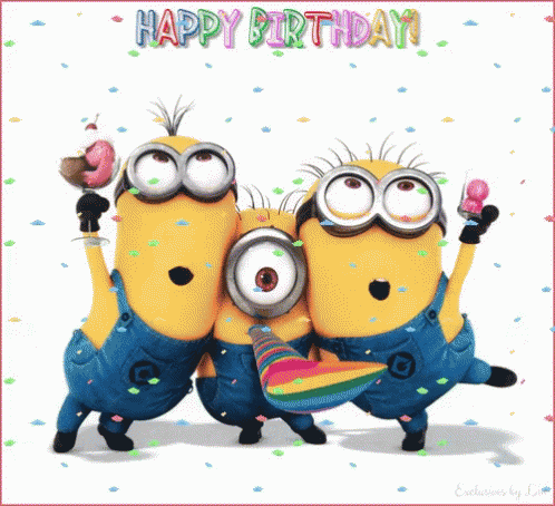 Happy Birthday Party GIF - Happy Birthday Party Minions GIFs