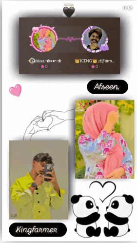 a screenshot of a kingfarmer app shows a man and a woman
