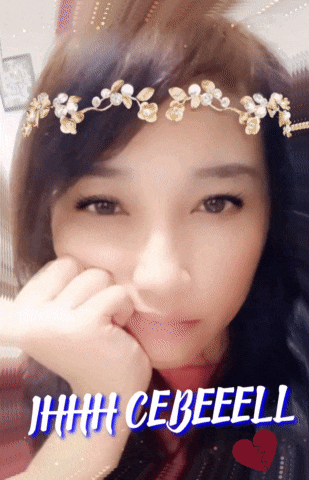 a woman with a flower crown on her head and the words hhh cebeeell on the bottom