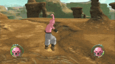 a video game shows a character with a mystic ball attack ability