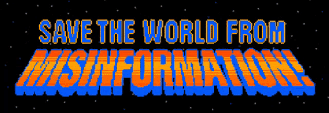a sign that says " save the world from pause before you share " on it
