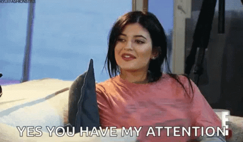 Kylie Attention GIF - Kylie Attention Smile GIFs