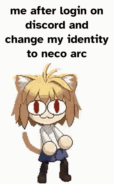 a cartoon character with a cat 's head and a cat 's ears is dancing .
