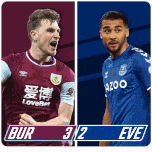 Burnley F.C. (3) Vs. Everton F.C. (2) Post Game GIF - Soccer Epl English Premier League GIFs