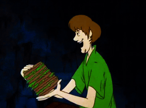 All Done GIF - Eating Burger Scooby Doo GIFs