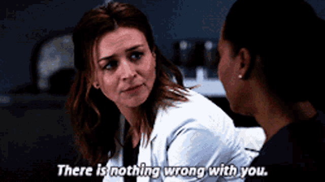 Greys Anatomy Amelia Shepherd GIF - Greys Anatomy Amelia Shepherd There Is Nothing Wrong With You GIFs