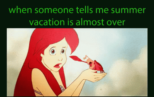 When Someone Tells Me Summer Vacation Is Almost Over GIF