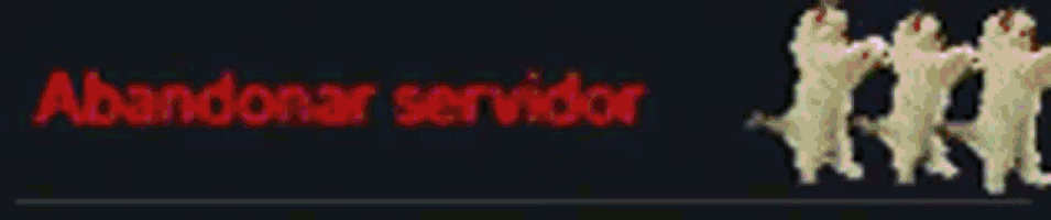 a black background with the words abandonar servidor written in red