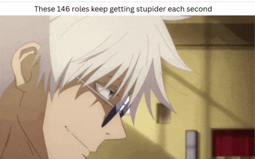 these 146 roles keep getting stupider each second with a picture of a person