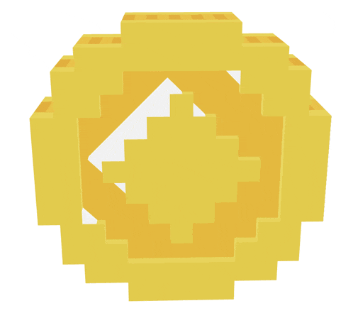a gold coin with a smiley face on it is displayed on a white background