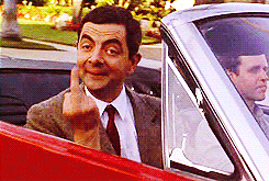 Mr Bean Finger GIF - Mr Bean Middle Finger Me To My Haters GIFs