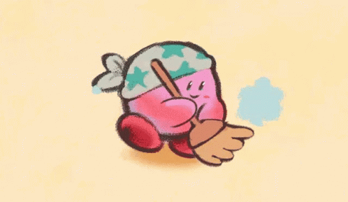 Kirby Clean GIF - Kirby Clean Pink GIFs
