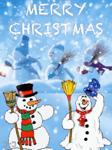 Merry Christmas Snowman GIF - Merry Christmas Snowman Wink GIFs