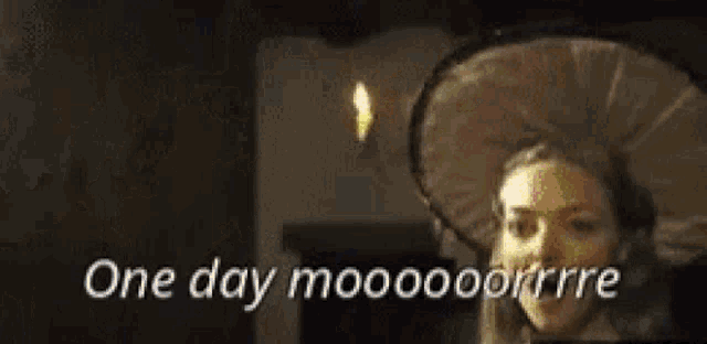 a pixelated image of a man with a beard and the words one day written below him