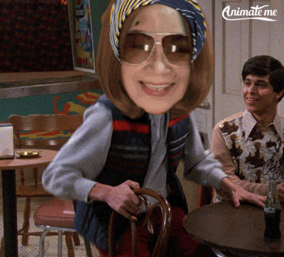 animate me shows a woman wearing sunglasses and a bandana