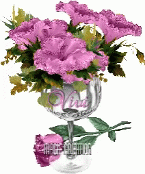 Purple Flowers GIF - Purple Flowers Rose GIFs