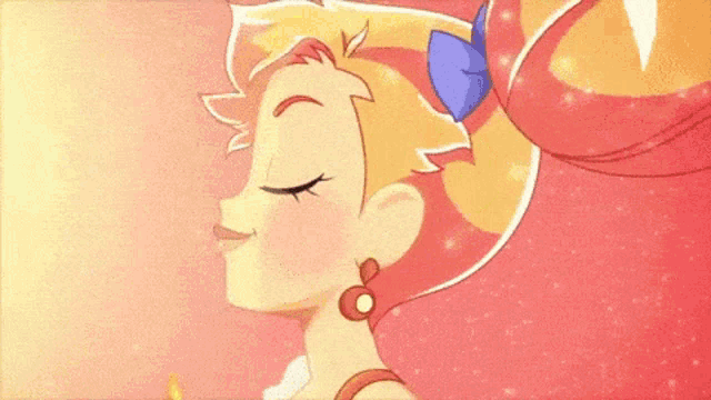 a cartoon girl is smiling with the words let yourself shine below her
