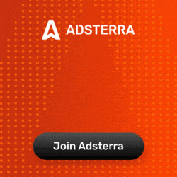 an ad for adterra that says clean ads payouts from $5