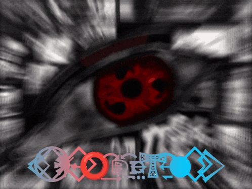 a blurred image of a person 's eye with the word open in the lower right corner