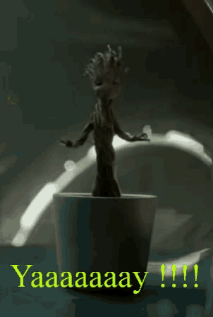 Baby Groot Yay GIF - Baby Groot Yay Guardians Of The Galaxy GIFs