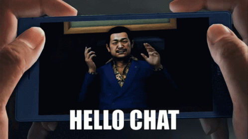 Hello Chat Yakuza GIF - Hello Chat Yakuza Judgment GIFs